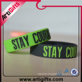 antique custom made high quality wholesale custom silicon wristband for gift promotion